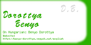 dorottya benyo business card